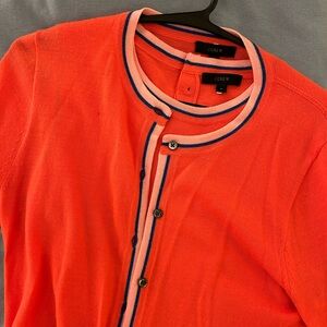 J. Crew tank and cardigan set, red! 100% wool